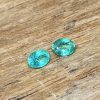Set of 2 small neon green Paraiba tourmalines