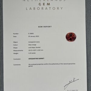 large spessartine garnet