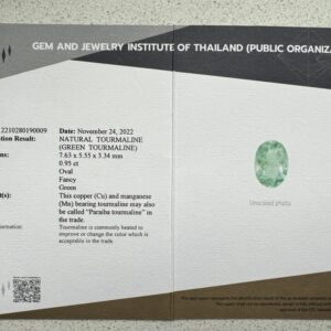 Gecertifieerde Paraïba toermalijn