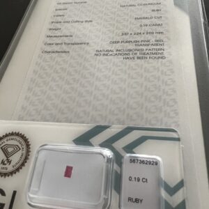 Set natuurlijke robijnen